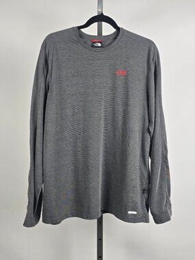 The North Face Grey Vapour Wick Long Sleeve Athletic Shirt Size L